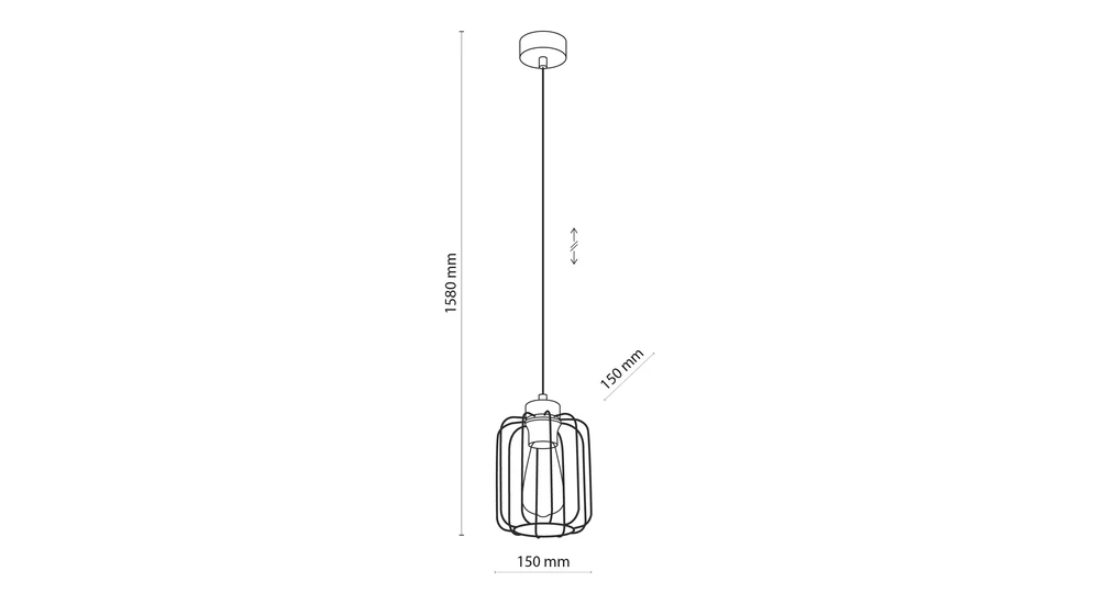 Lampa wisząca loftowa GALAXY NEW 1