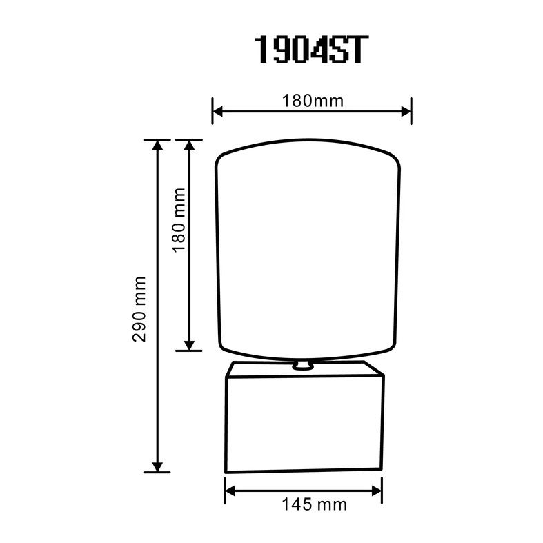 Lampa stołowa bambusowa abażur brązowy 29 cm