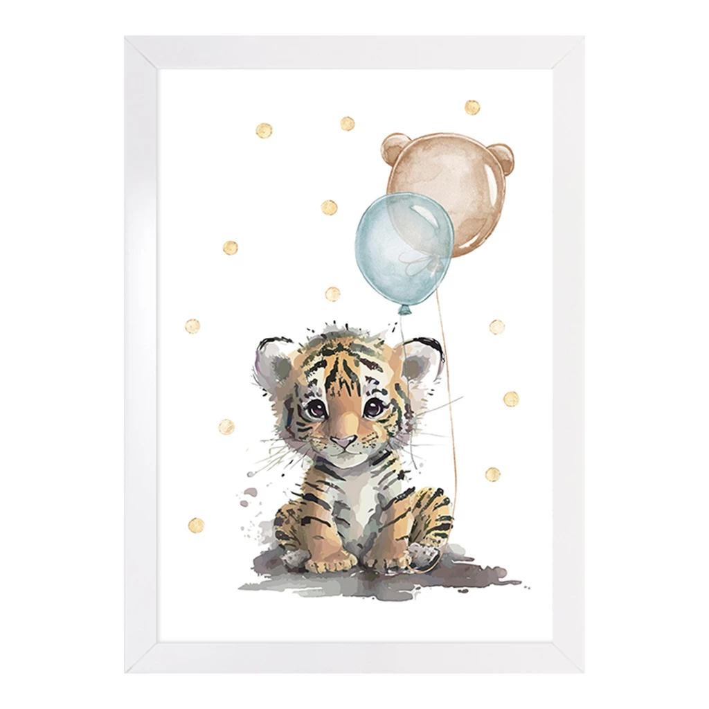 Obraz do pokoju dziecięcego LITTLE TIGER 20x30 cm