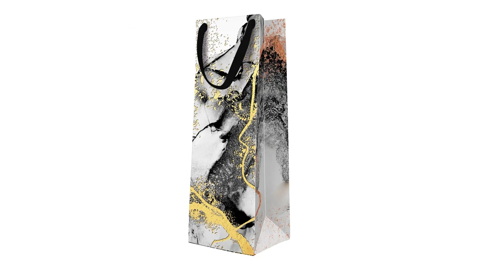 Torba prezentowa PREMIUM MARBLE BOTTLE 12x37 cm