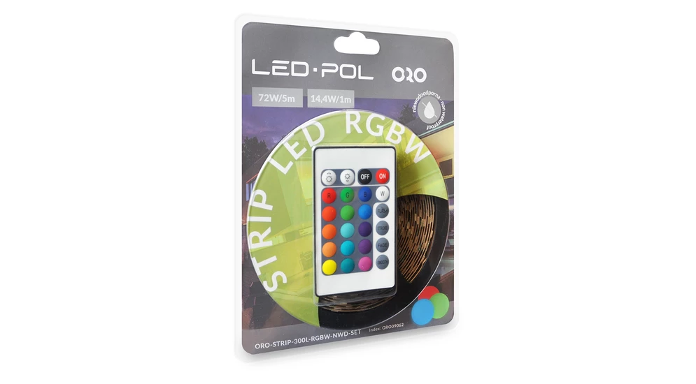 Taśma LED RGB ORO09062 z pilotem