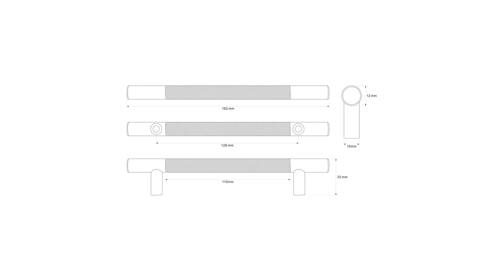 Uchwyt PORTO RYF 18,2 cm czarny