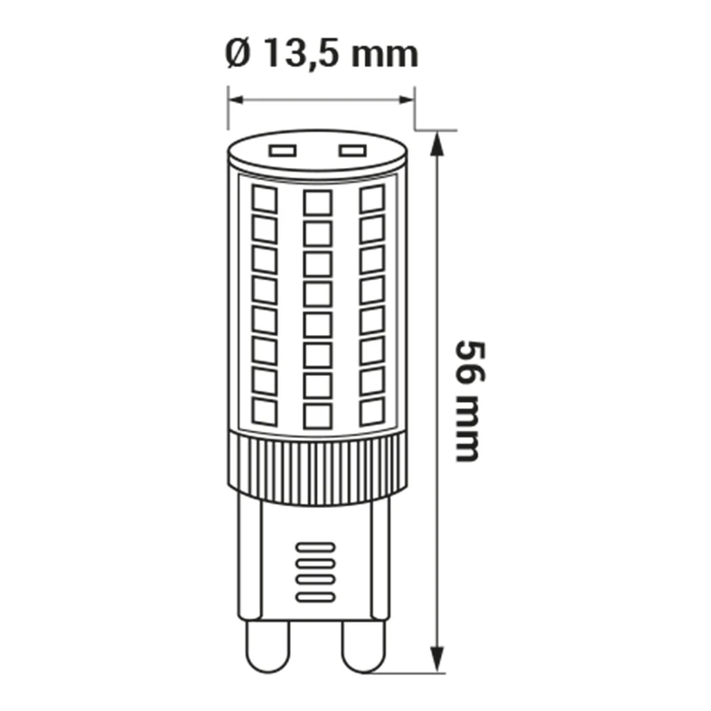 Żarówka LED G9 4,8W barwa zimna ORO-G9-PETIT-4,8W-CW