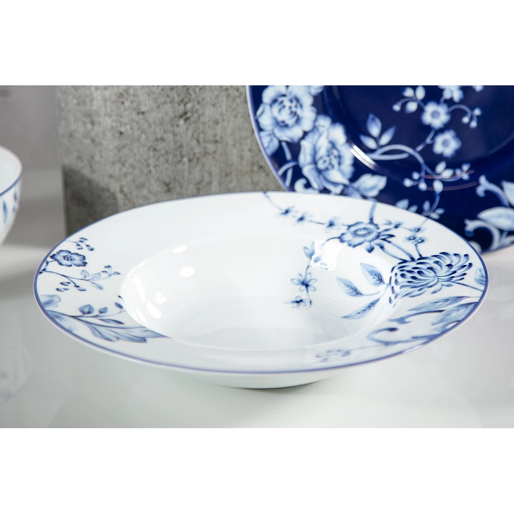 Talerz głęboki EVIA BLUE porcelana Bogucice 23,5 cm