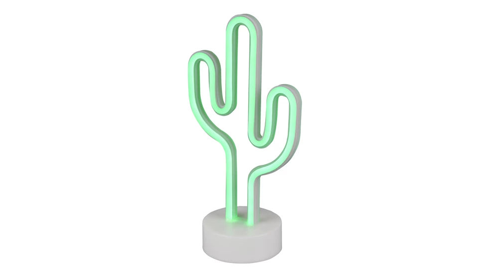 Lampa stołowa dekoracyjna LED NEON CACTUS