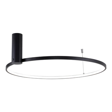 Lampa sufitowa LED pierścieniowa czarna HORIK 60 cm