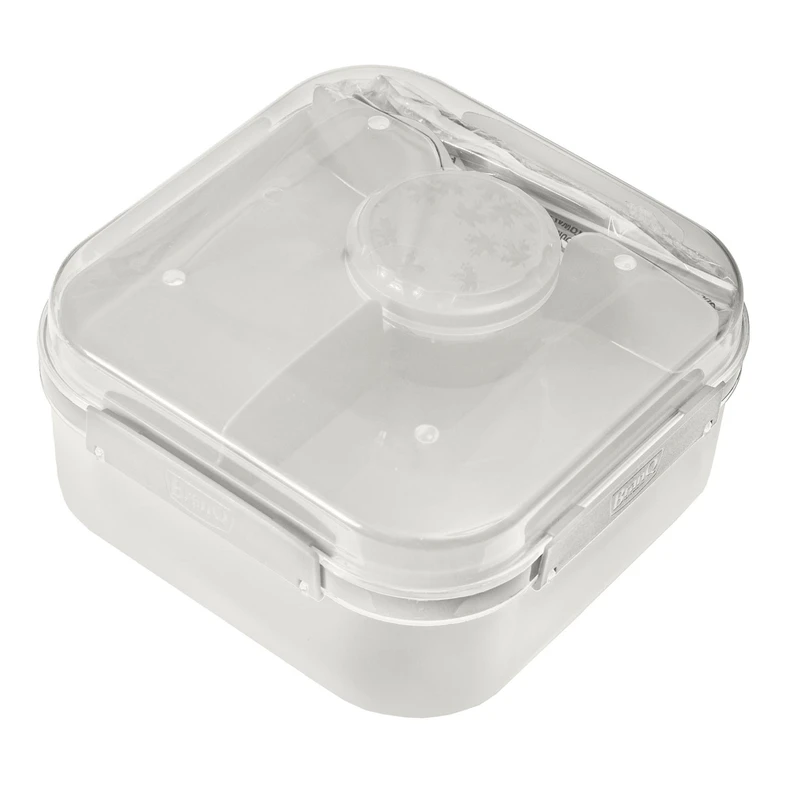 Pojemnik lunchbox z przegródkami biały LIDO 1,6l