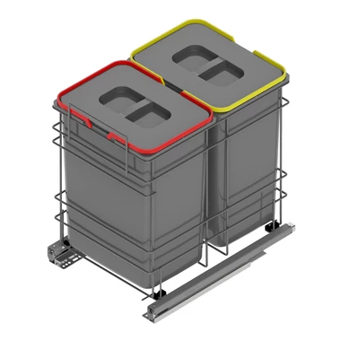 Kosz do sortowania odpadów INSIDE 2x20l