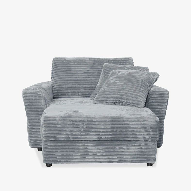 Fotel loveseat szary NOEMI