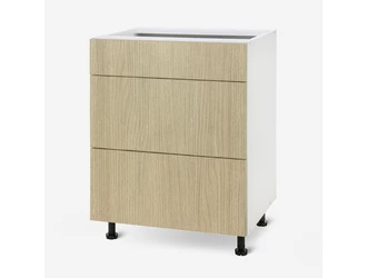 Szafka dolna z szufladami BASIC PLUS BP/D60SR3 sand barbera oak