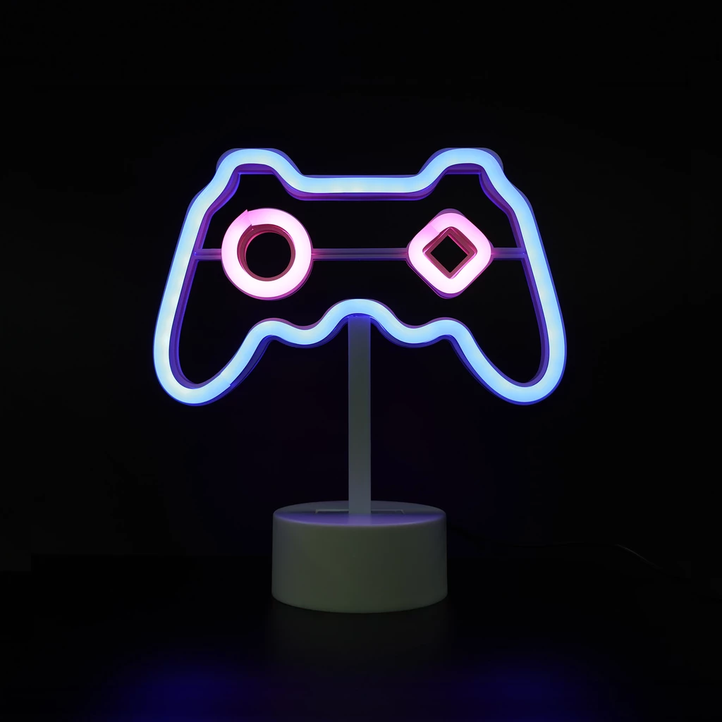 Oświetlenie akcentowe NEON GAMEPAD zrobi wrażenie zarówno jako pojedyncza ozdoba, jak i część większej kolekcji.