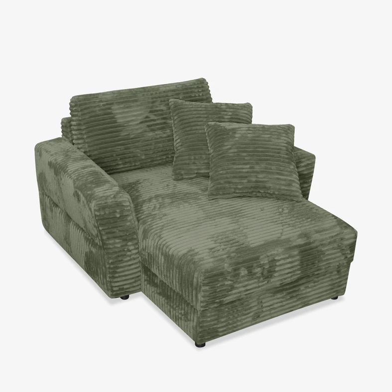 Fotel loveseat zielony NOEMI