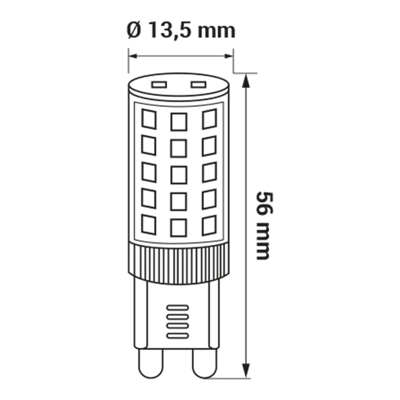 Żarówka LED G9 4W barwa zimna ORO-G9-PREMIUM-4W