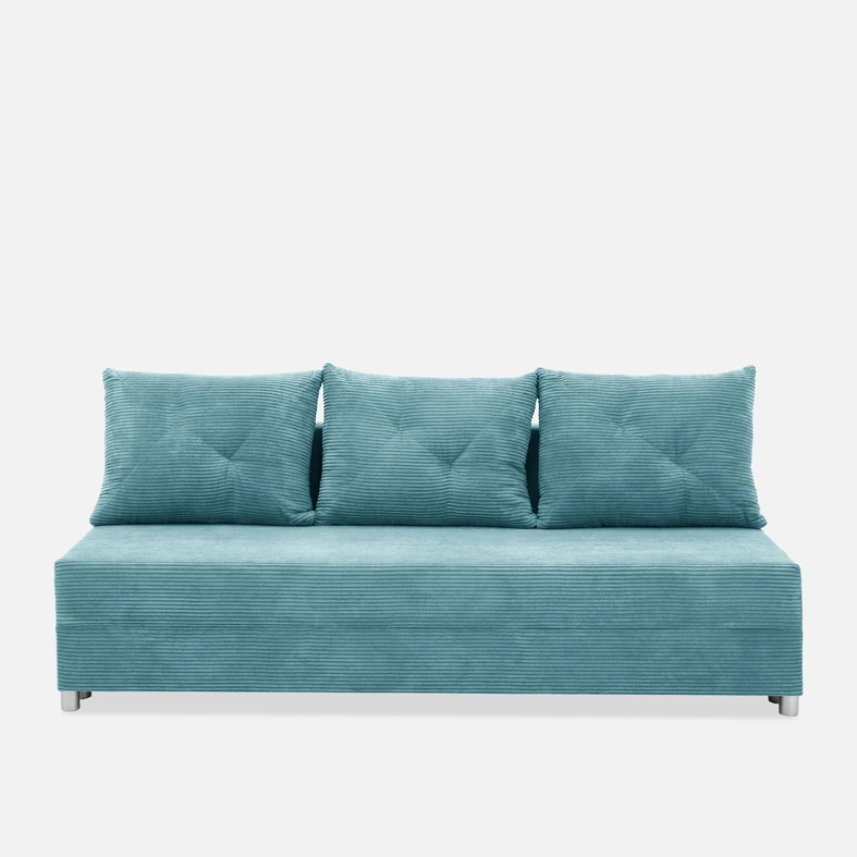 Sofa rozkładana turkusowa FIORE