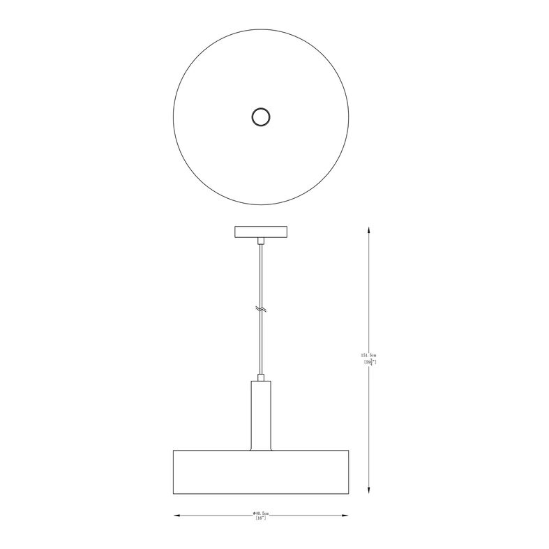 Lampa wisząca czarno-złota LEO 40,5 cm