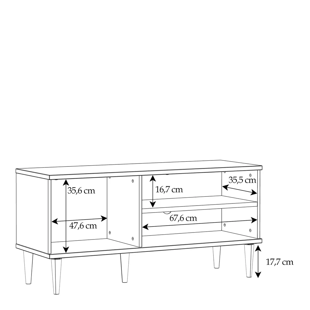 Szafka RTV boho CALASETTA 120 cm