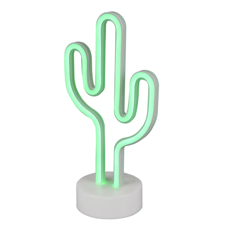 Lampa stołowa dekoracyjna LED NEON CACTUS