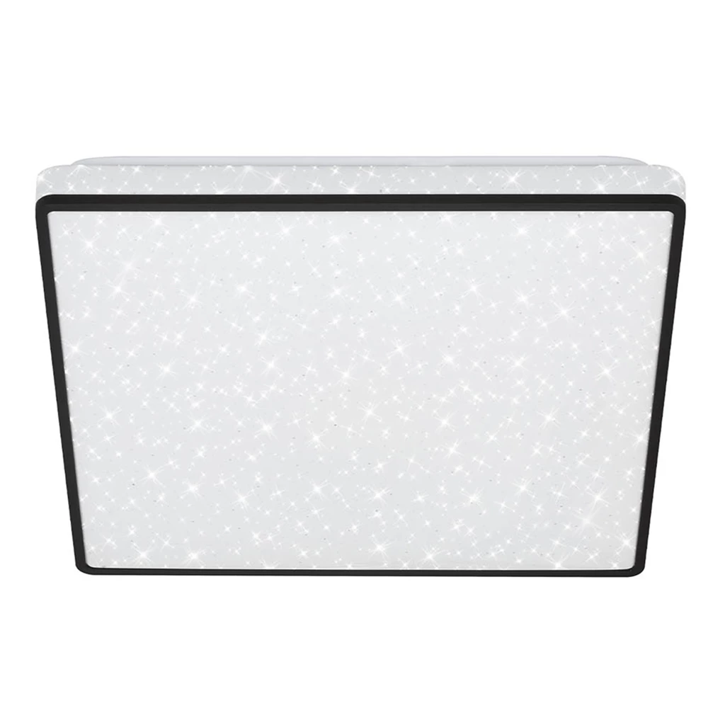 Plafon LED glamour biało-czarny LINO 27 cm