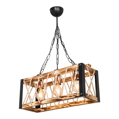 Lampa wisząca rustykalna drewniana FARAH 50 cm