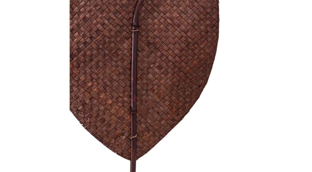 Liść ozdobna rattan brązowy 118 cm