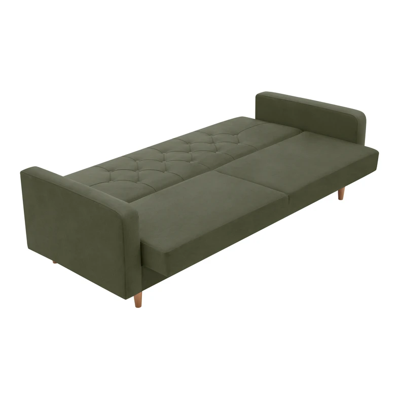 Sofa rozkładana oliwkowa LOBOC