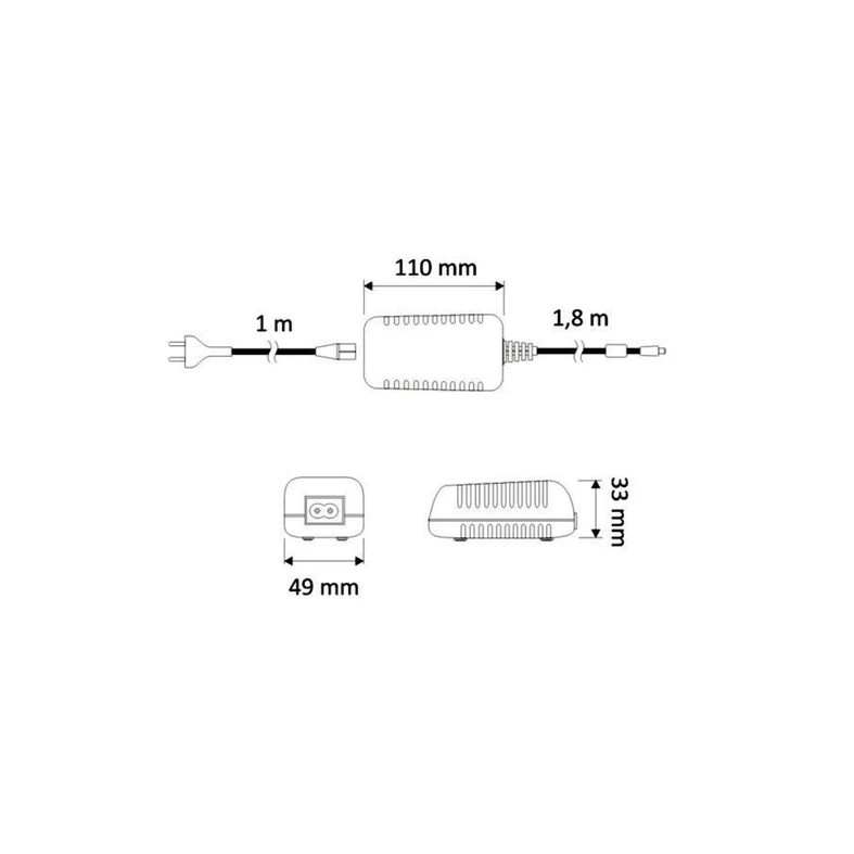 Oświetlenie LUMEN 3-punktowe QUADRO LED Z-3FOT-BI-BZ-TS, barwa zimna