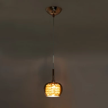 Lampa wisząca złota CRYSTAL 13 cm