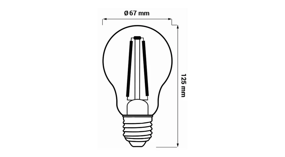 Żarówka LED E27 16W ORO-E27-A67-FL-CLARO-16W-DW barwa neutralna