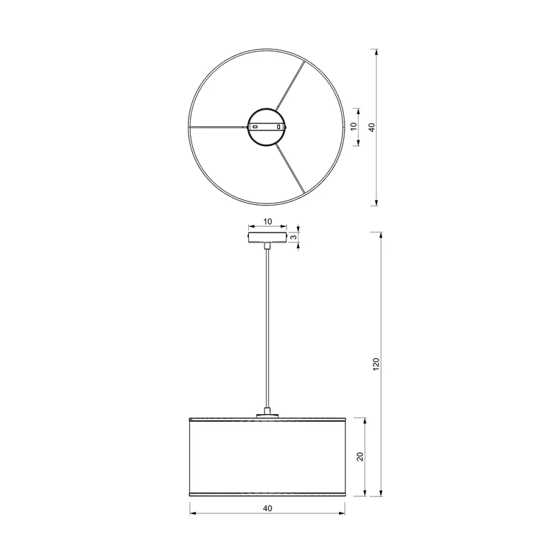 Lampa wisząca RATTAN I