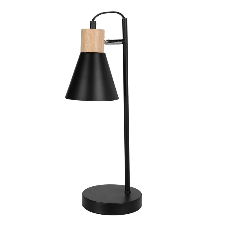 Lampa biurkowa w klimacie retro/industrial w czarnym kolorze. Idealna do pokoju młodzieżowego, gabinetu oraz sypialni.