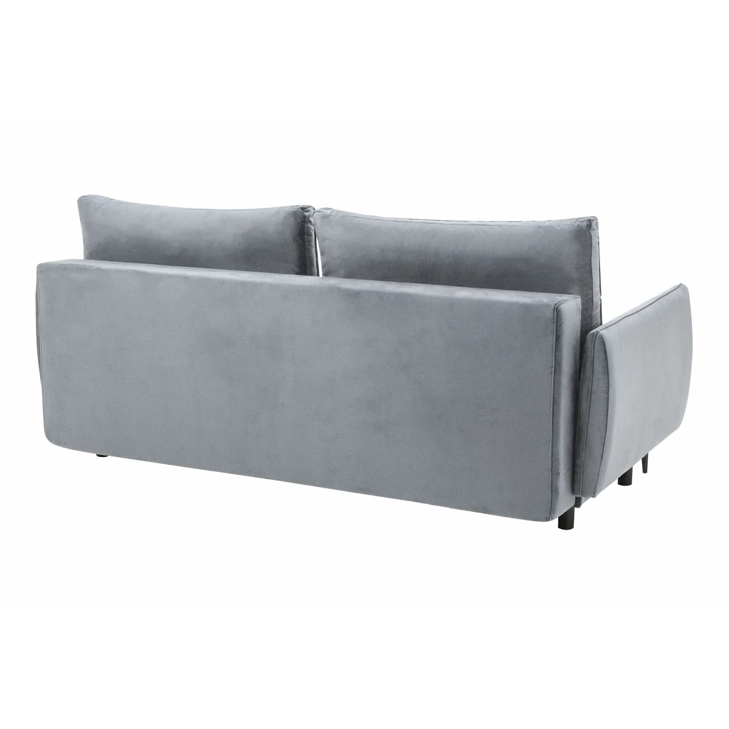 Sofa welurowa jasnoszara KIOTO