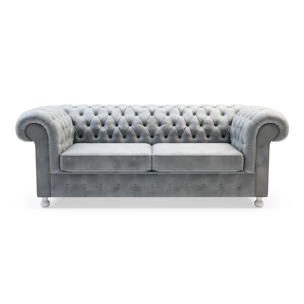 Sofa glamour szara CHESTER