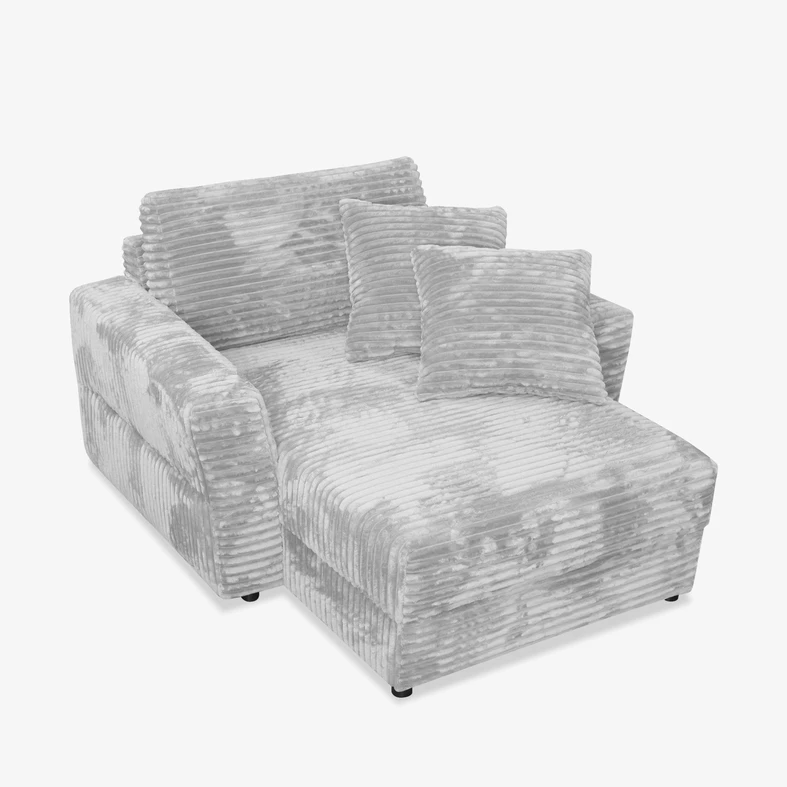 Fotel loveseat jasnoszara NOEMI