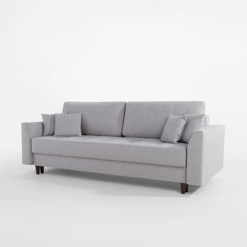 Sofa 3-osobowa jasnoszara DAVID NEW