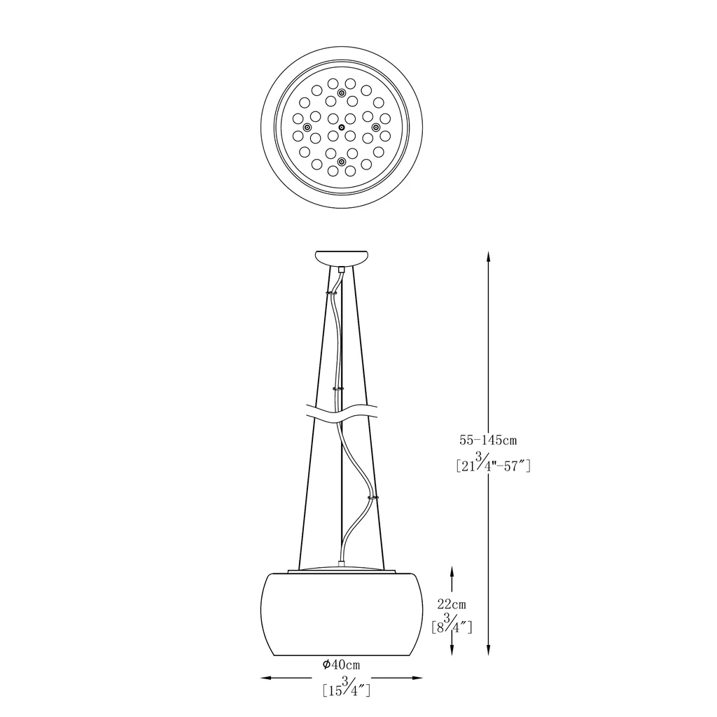 Lampa wisząca CRYSTAL 5 40cm