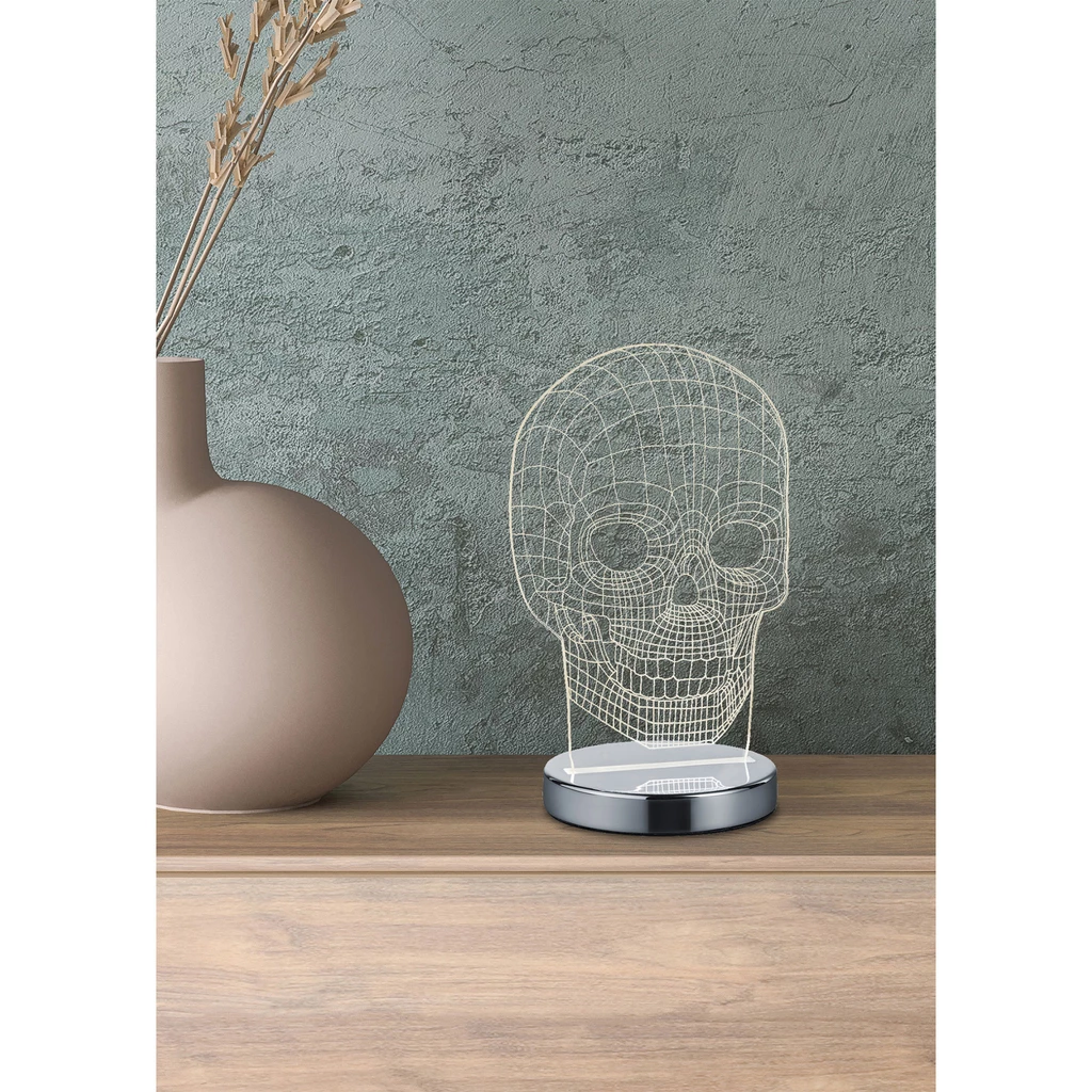 Lampa dekoracyjna LED czaszka SKULL