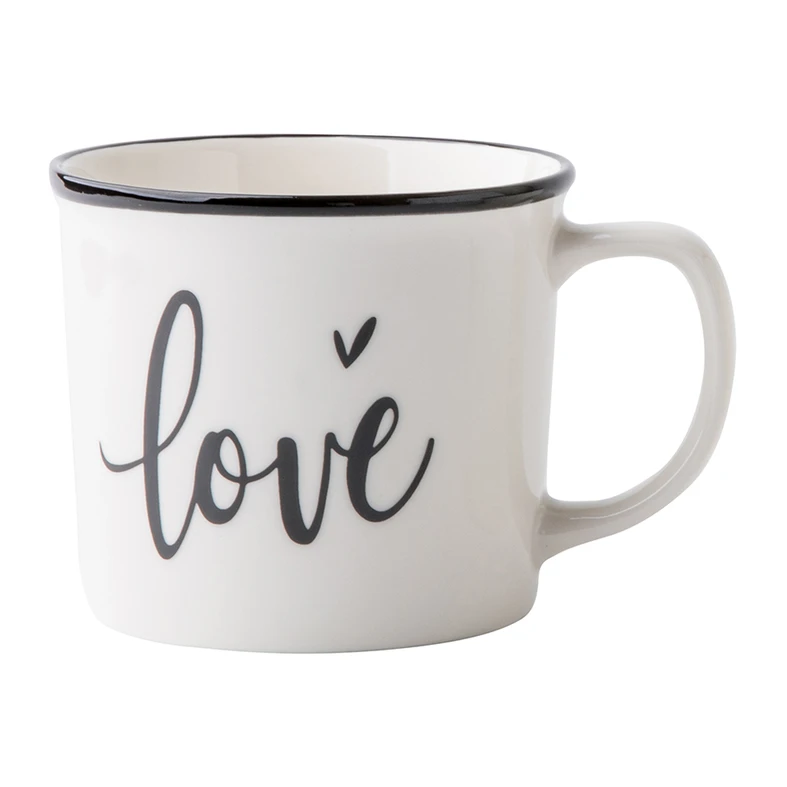 Kubek porcelanowy z napisem love 360 ml