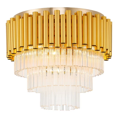 Lampa sufitowa glamour złota PRIMA