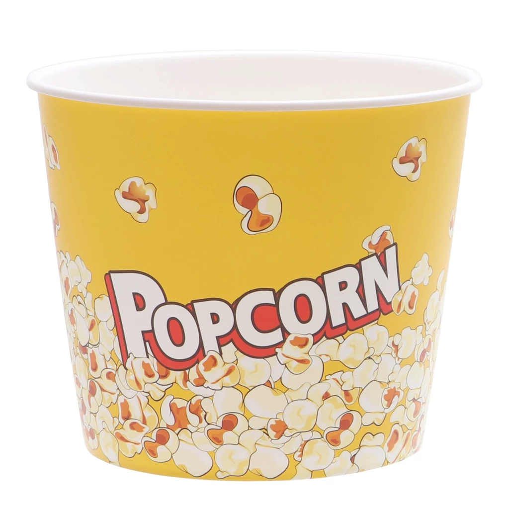 Pojemnik na popcorn i przekąski żółty 2,2 l