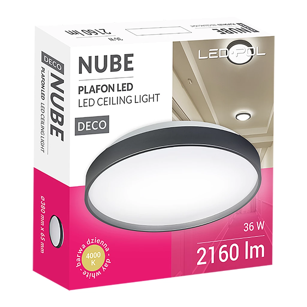 Plafon ORO NUBE LED czarny