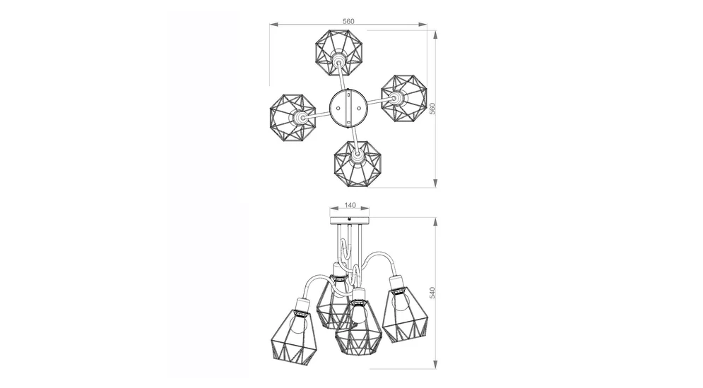 Lampa sufitowa BERGEN IV 310