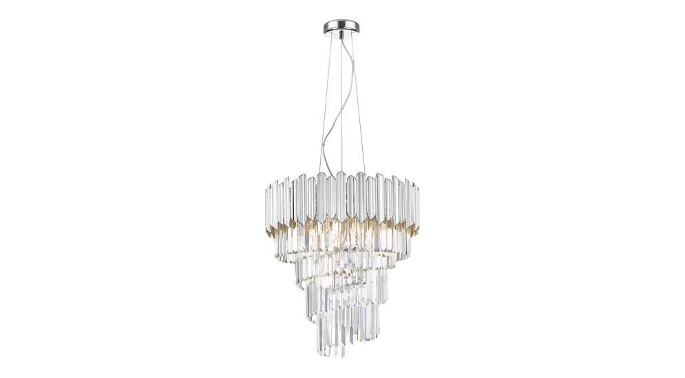 Lampa wisząca glamour chrom GLADIUS