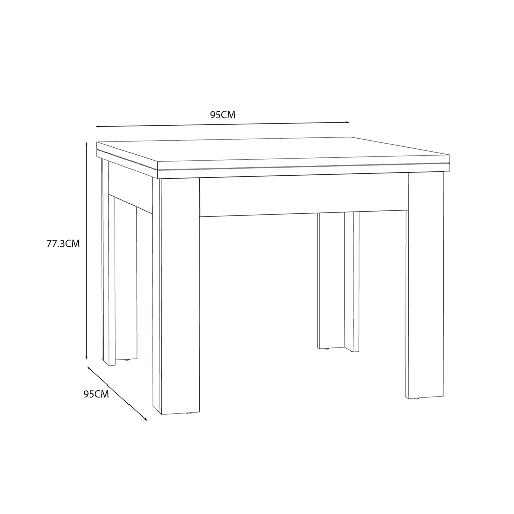 Stół rozkładany SANDWI 95