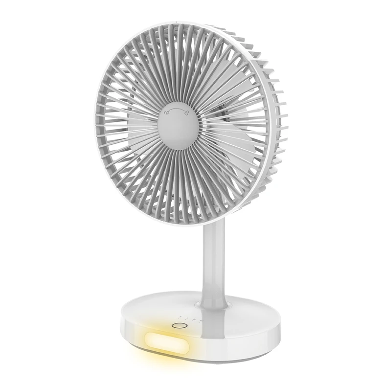 Wentylator biurkowy z lampką LED 3 prędkości FAN 3000MAH