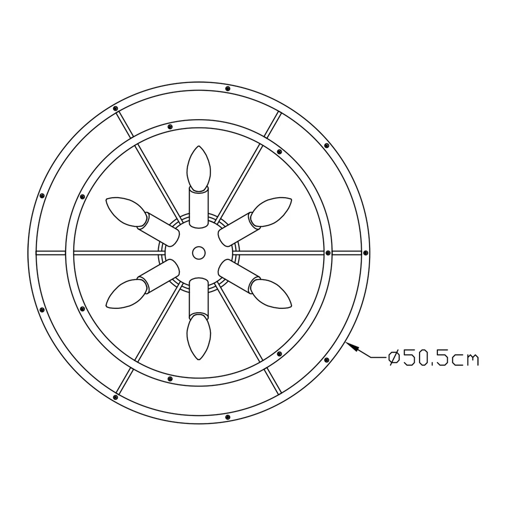 Lampa wisząca SERGIO P0528-06H-F4AC