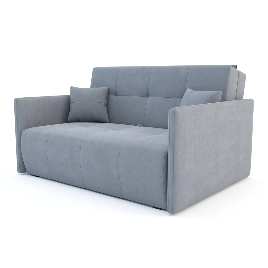 Mała sofa szara 144 cm LEO III