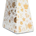 Lampa stołowa ceramiczna biała 34,5 cm