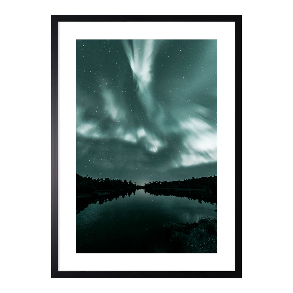 Obraz nocne niebo GREEN SKY I 53x73 cm