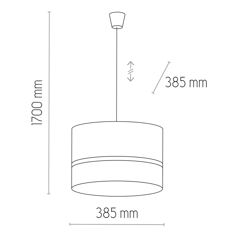 Lampa wisząca z rattanem biała PAGLIA 38,5 cm