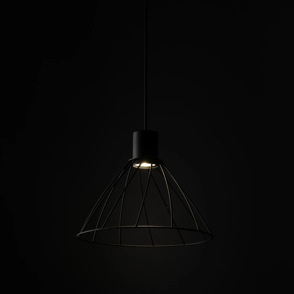 Lampa wisząca loftowa MODESTO BLACK I fi 29,5 cm